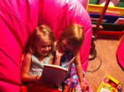 Emma and Sophia reading